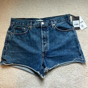 NWT - RE/DONE Denim Shorts - Dark Blue - Size 30